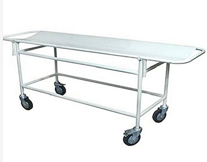 Rectangular Electric Powder Coated Steel Stretcher Trolley, for Handling Heavy Weights, Size : Customised
