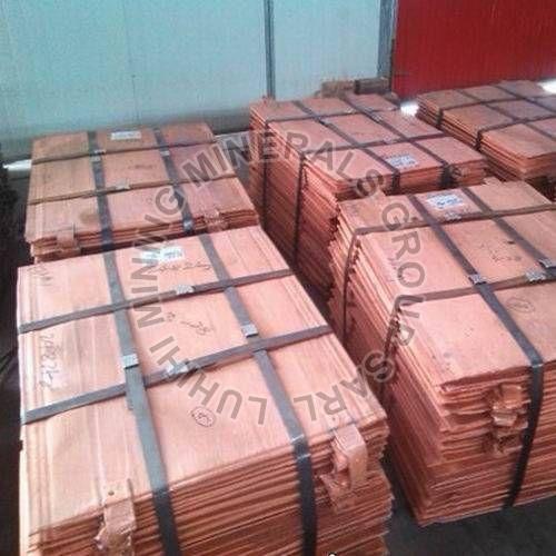 Brown Copper Cathode, Purity : 99%