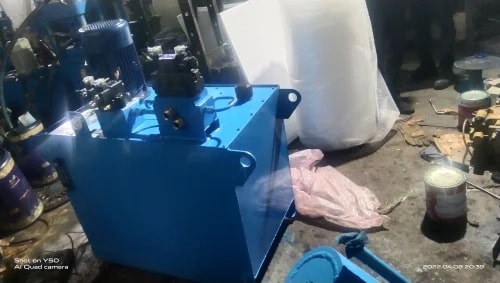 Blue 420 V Mild Steel Customized Hydraulic Power Pack, for Industrial, Size : Standard