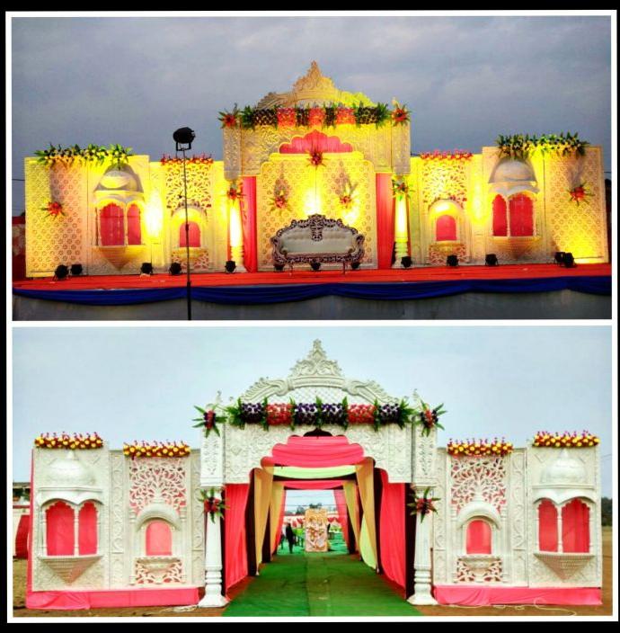 Printed FIBER Wedding Stages, Size : 15/40