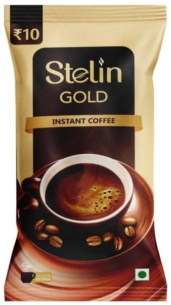 6gm Stelin Gold Instant Coffee Powder, Packaging Type : Plastic Pouch