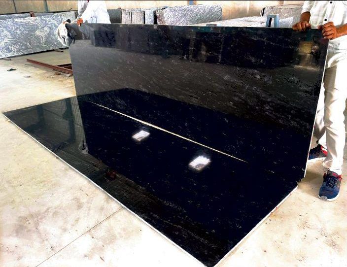 Dark Z Black Granite Slab, for Countertop, Flooring, Hardscaping, Wall Tiles, Size : Multisizes