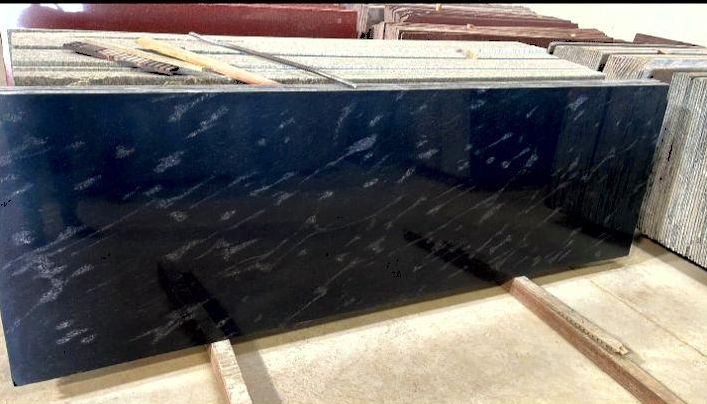 Fish Black Granite Slab, for Countertop, Flooring, Hardscaping, Wall Tiles, Size : Multisizes