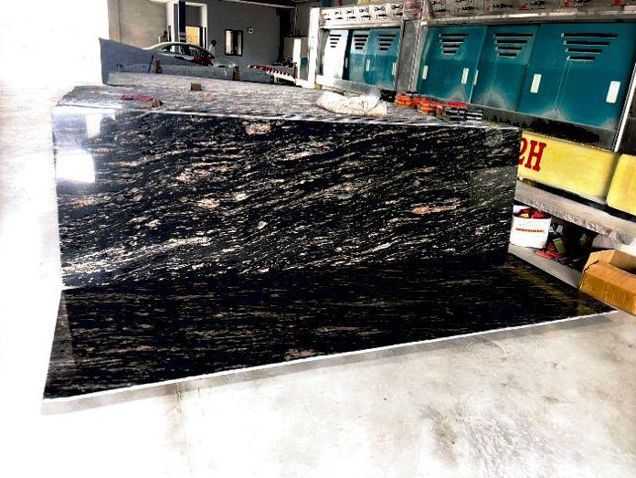 Fusion Black Granite Slab, for Countertop, Flooring, Hardscaping, Wall Tiles, Size : Multisizes