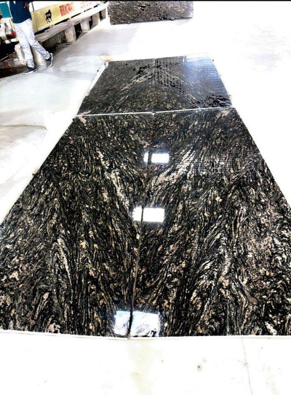 Ocean Black Granite Slab, for Countertop, Flooring, Hardscaping, Wall Tiles, Size : Multisizes