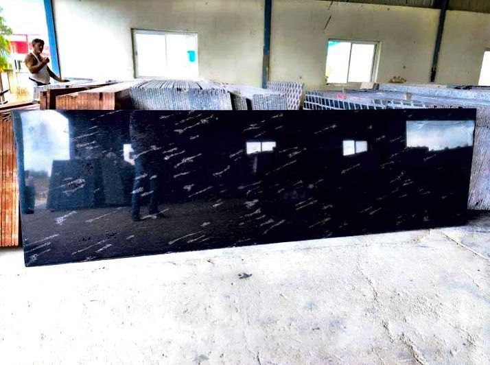 Z Fish Black Granite Slab