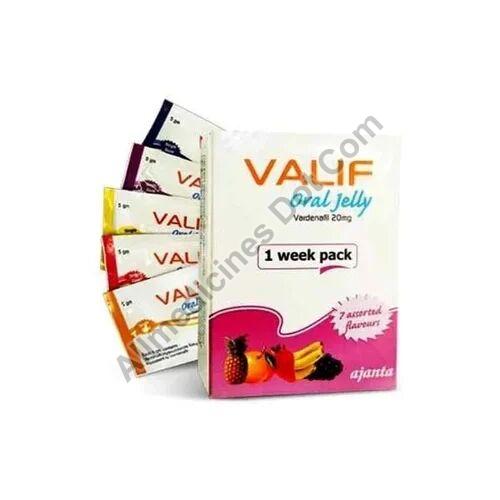 20mg Valif Oral Jelly, Packaging Size : 7 Pouch in Box