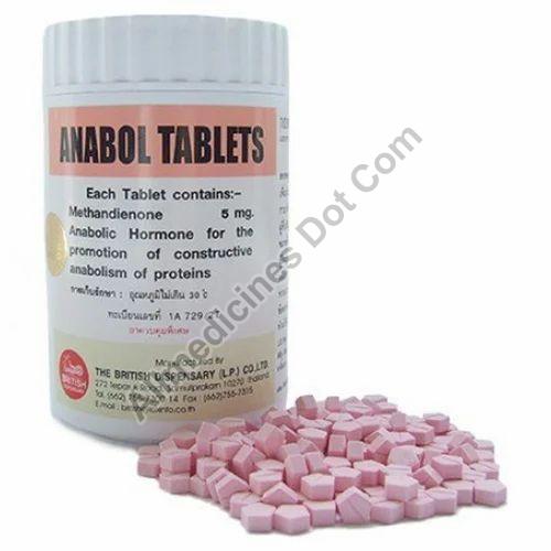 Anabol 5mg Tablets, Packaging Type : Bottle