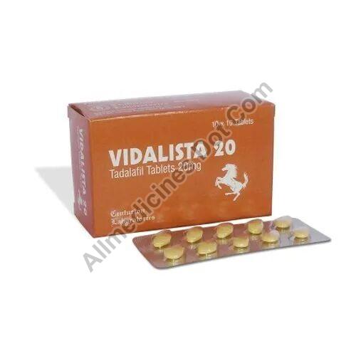 Centurion Laboratories Vidalista 20mg Tablet, Pack Size : 10