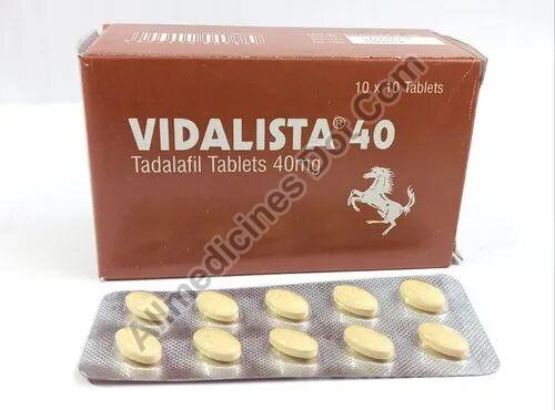 Centurion Laboratories Vidalista 40mg Tablet, Pack Size : 10