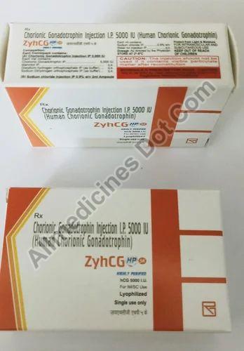 Zyhcg 5000 IU Injection, Packaging Type : Vial