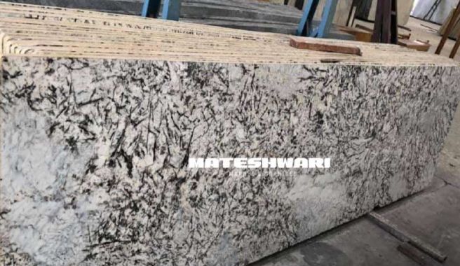 Polished Alaska White Granite Slab, for Construction, Size : Standard