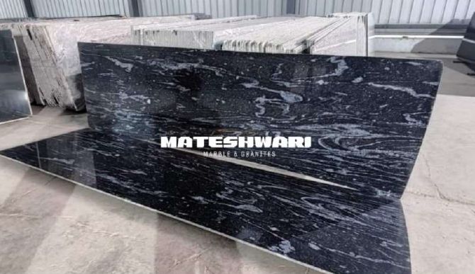 Polished Bizawad Black Granite Slab, for Construction, Size : Standard
