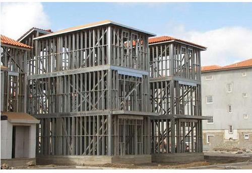 Prefab Light Gauge Steel Framing, Surface Treatment : Color Coated