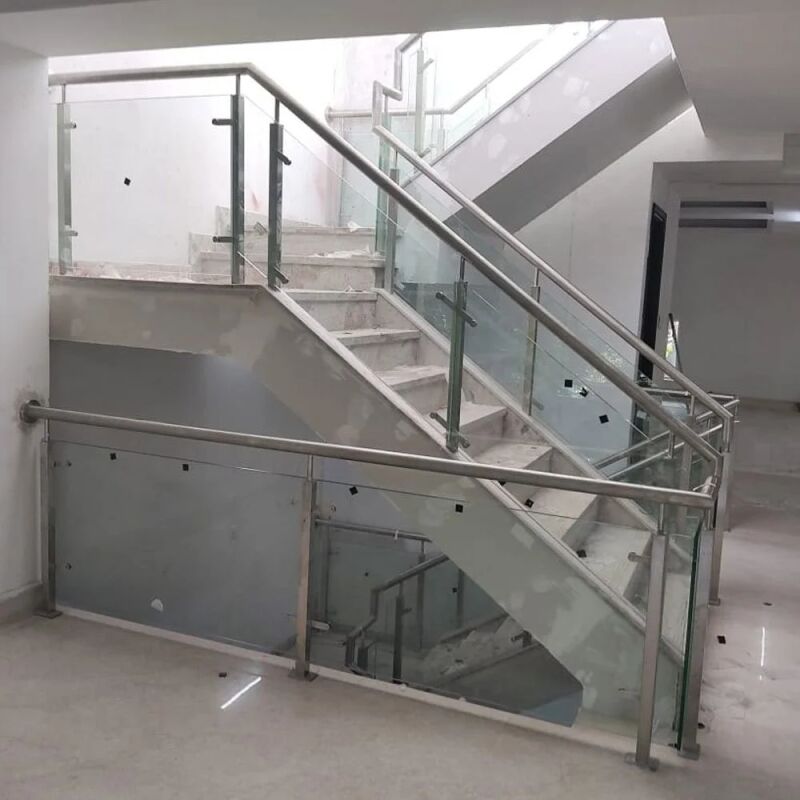 Stainless Steel Glass Staircase Railing