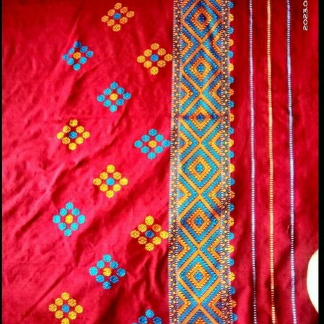 Hand embroidery hotsell mekhela chador