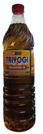 Yellow Liquid 1 Liter Triyogi Pure Mustard Oil, for Used Food, Packaging Type : Plastic Bottle