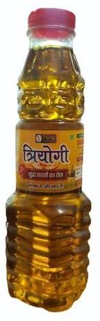 Yellow Liquid 250 ml Triyogi Pure Mustard Oil, for Used Food, Packaging Type : Plastic Bottle