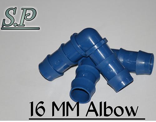 Plastic 16mm Irrigation Elbow