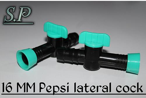 Black Plastic Plain 16mm Pepsi Lateral Cock, For Flow Control, Industrial, Packaging Type : Packet