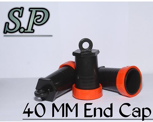Black Plastic 40mm End Cap, for Industrial Use, Shape : Round