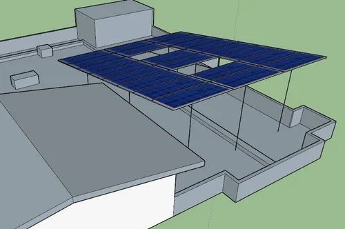 Semi Automatic Off Grid Solar Power Plant, Production Power : 3-6kw