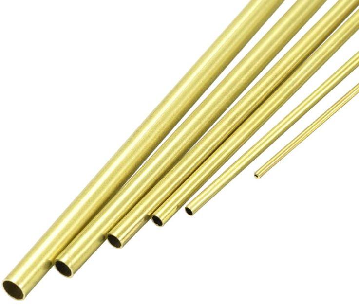 Polished Brass Round Pipe, for Construction Use, Industrial, Length : 10-20 Meter, 20-40 Meter, 40-60 Meter