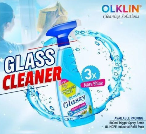 Olklin Glass Cleaner, Feature : Provides Shiny Surfaces, Removes Dirt Dust