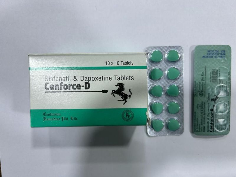 Cenforce D Tablets, for Erectile Dysfunction, Packaging Type : Blister