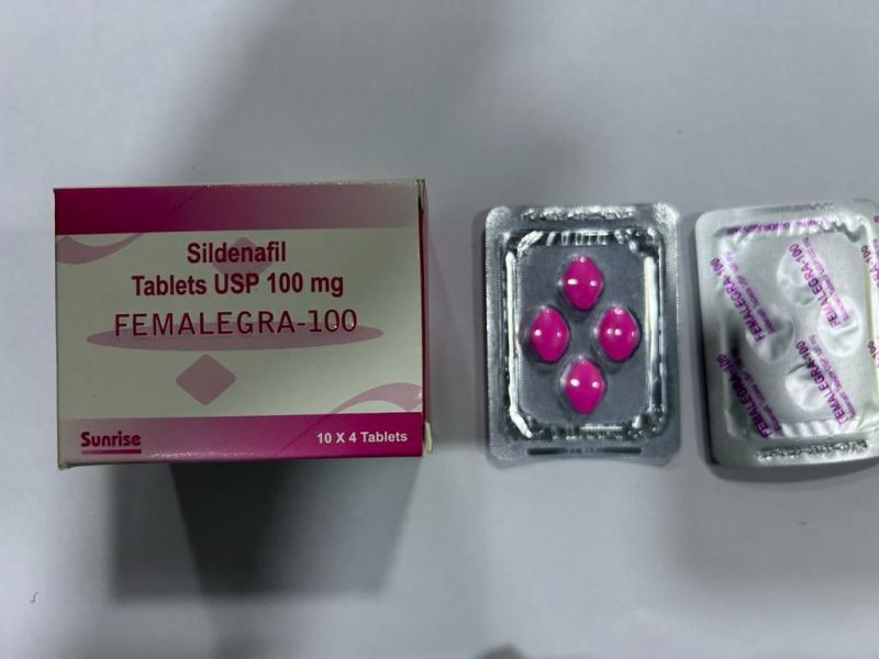 Femalegra 100mg Tablets, for Erectile Dysfunction, Packaging Type : Blister