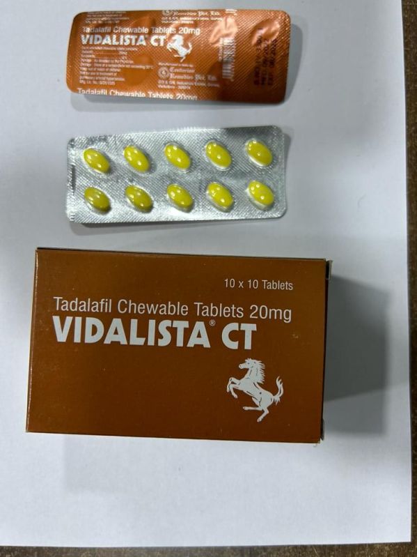 Vidalista CT Chewable Tablets, for Erectile Dysfunction, Packaging Type : Blister