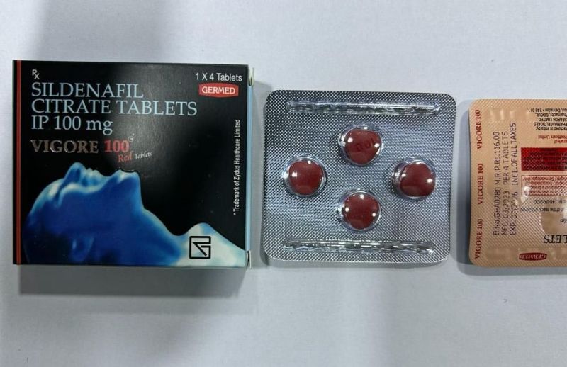 Vigore 100mg Red Tablets