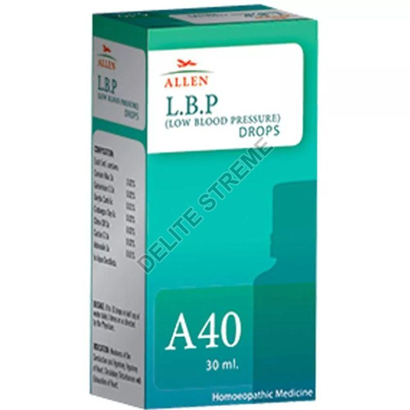 Allen A40 L.B.P. (Low Blood Pressure) Drops