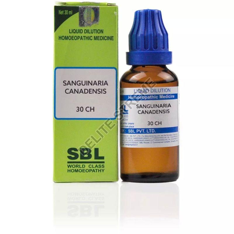 SBL Sanguinaria Canadensis 30 CH, Packaging Size : 30ml