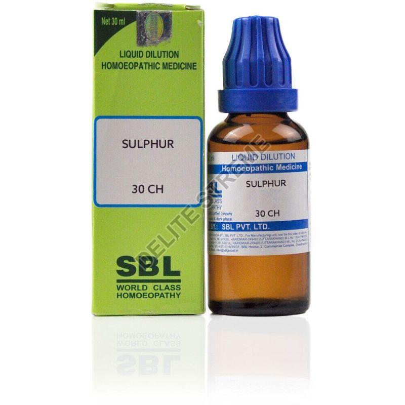 SBL Sulphur Dilution 30 CH, Packaging Size : 30ml