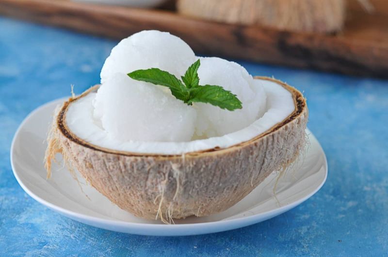 Milk Tender Coconut Ice Cream, for Restaurant, Home Purpose, Birthday, Office Pantry, Feature : Utterly Delicious