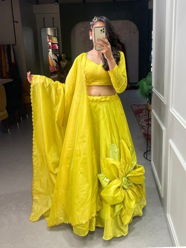 Rajwadi Chanderi Silk Lehenga Choli