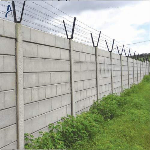 Grey Polished Rcc Compound Wall, For Construction, Size : Standard