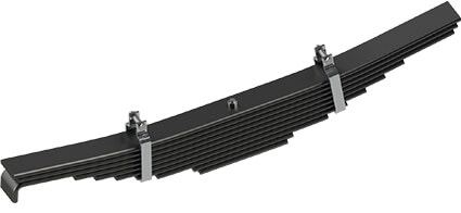 Black Painted Carbon Steel trailer leaf springs, Weight Capacity : 20-40Tons