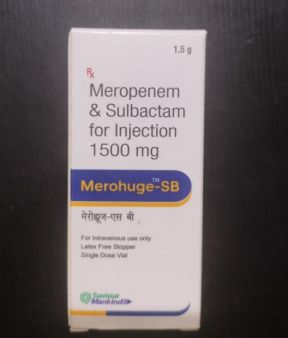 Liquid 1500 mg Meropenem Sulbactam Injection, for IV Only, Packaging Type : Vial