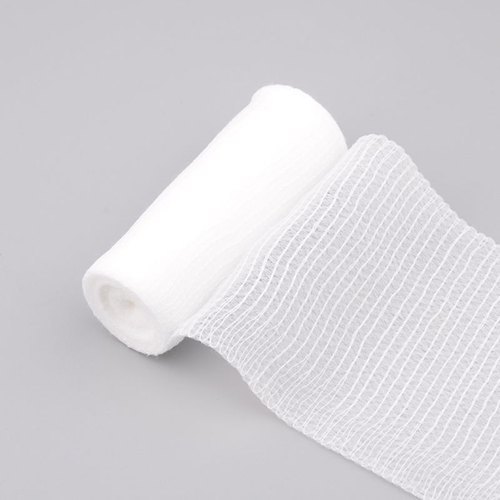 White Medical Gauze Bandage, for Clinical, Hospital, Personal, Feature : Disposable, Skin Friendly
