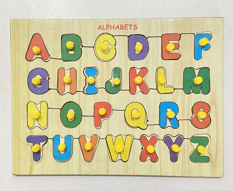 Wooden alphabet puzzle tray toy, for Kids Playing, Gender : Unisex