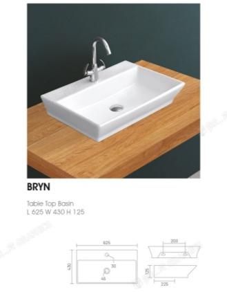 Rectangular Polished Iceberg Bryn Wash Basin Tt