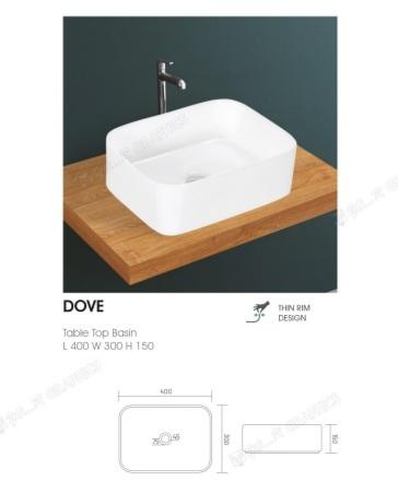 White ICEBERG Plain Polished Ceramic DOVE WASH BASIN TT, for Home, Hotel, Restaurant, Style : Modern