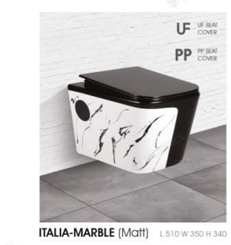 Black Iceberg Ceramic Italia Marble Water Closet, For Toilet Use, Size : Standard