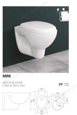 White ICEBERG Ceramic Mini Water Closet, for Toilet Use, Size : Standard