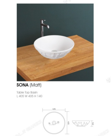 White Iceberg Polished Ceramic Plain Sona Wash Basin Tt, For Home, Hotel, Restaurant, Style : Modern