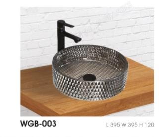 Polished Glass Printed WGB -003 wash basin, for Home, Hotel, Office, Restaurant, Style : Modern