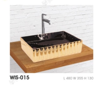 Rectangular Plain Polished Ceramic WIS -015 wash basin, for Home, Hotel, Restaurant, Style : Modern