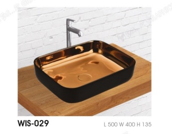 ICEBERG Plain Polished Ceramic WIS -029 wash basin, for Home, Hotel, Restaurant, Style : Modern